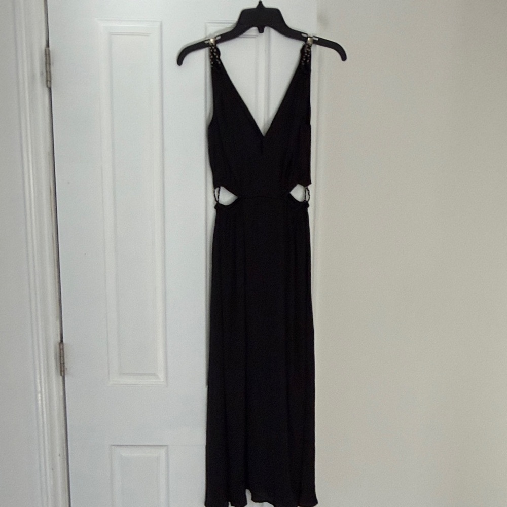 Maje Black Backless Dress
